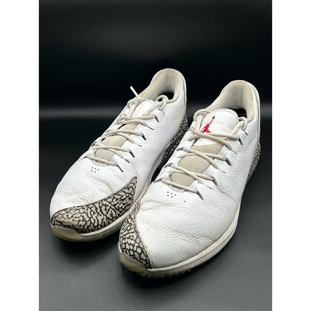 Nike Air Jordan ADG Golf Shoes White Cement Spikeless AR7995-100 Men Size 11